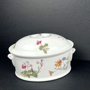 Louis Lourioux France Le Faune Fire Proof Porcelain Casserole Oval With Lid